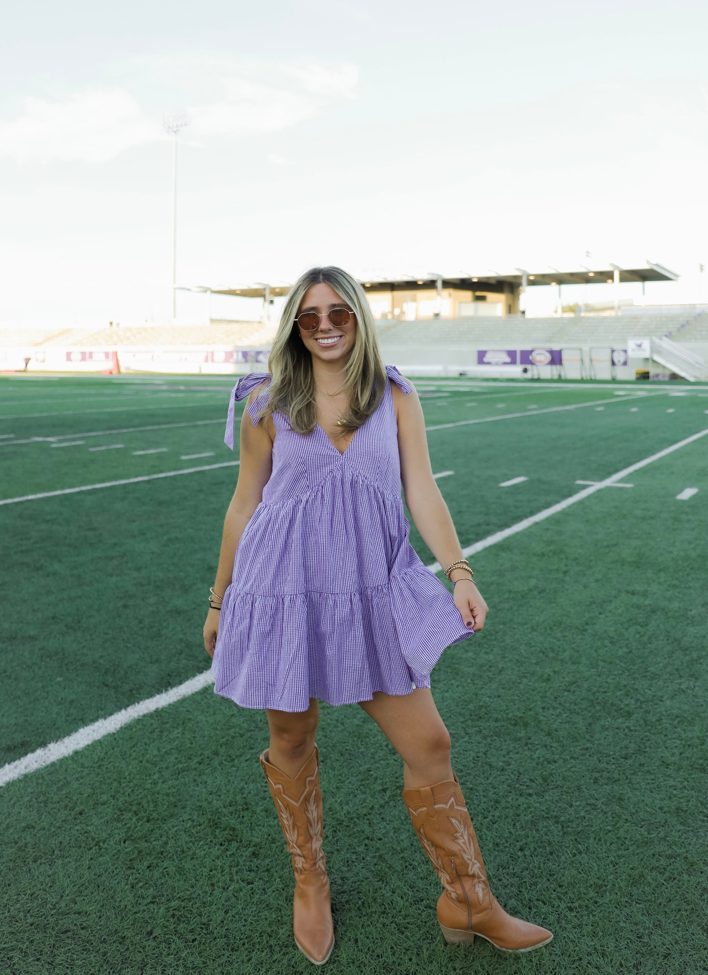 Gameday Gingham Dress