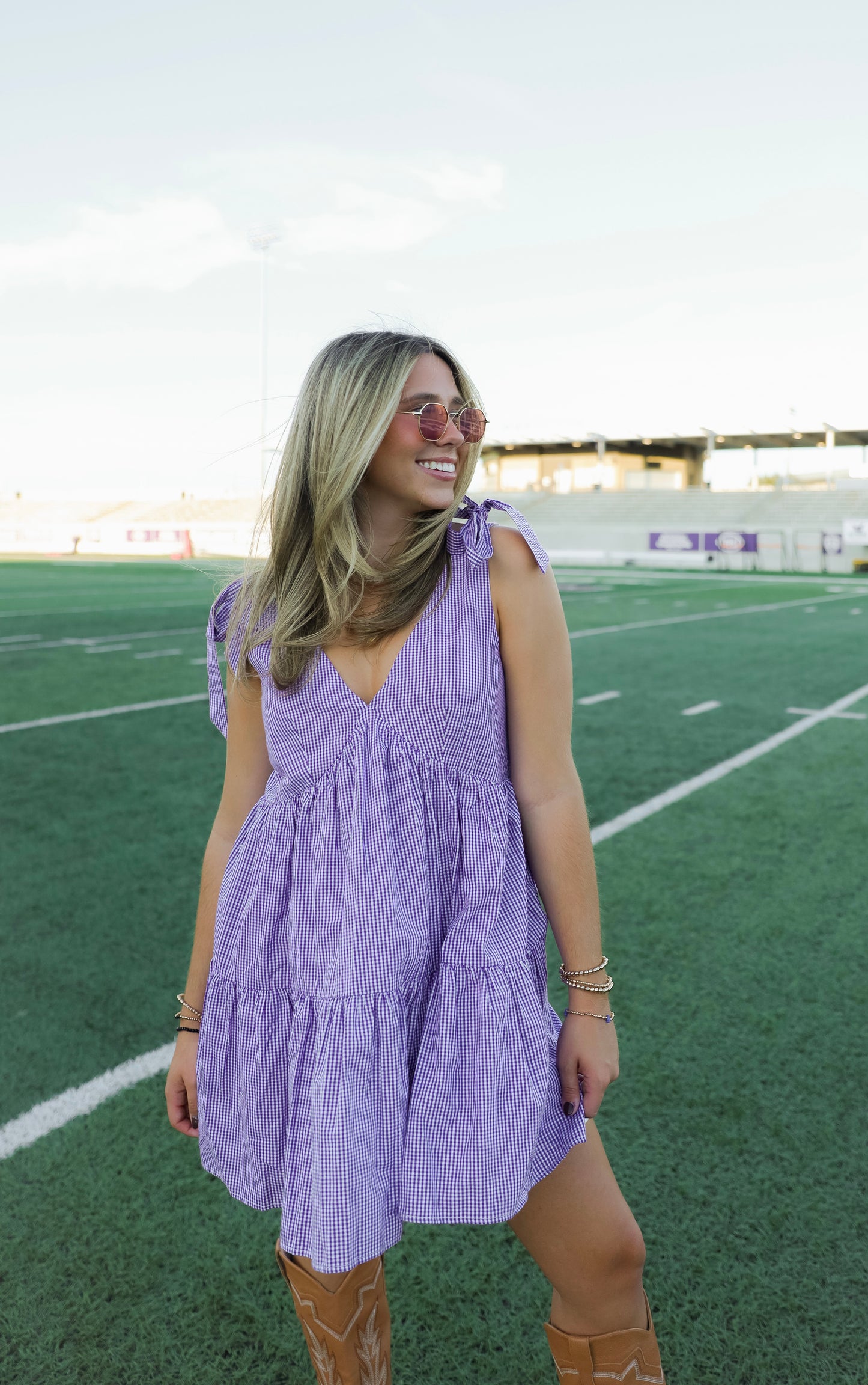 Gameday Gingham Dress