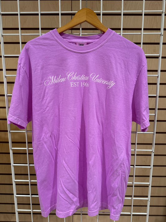 Neon Violet "Abilene Christian University" Tee