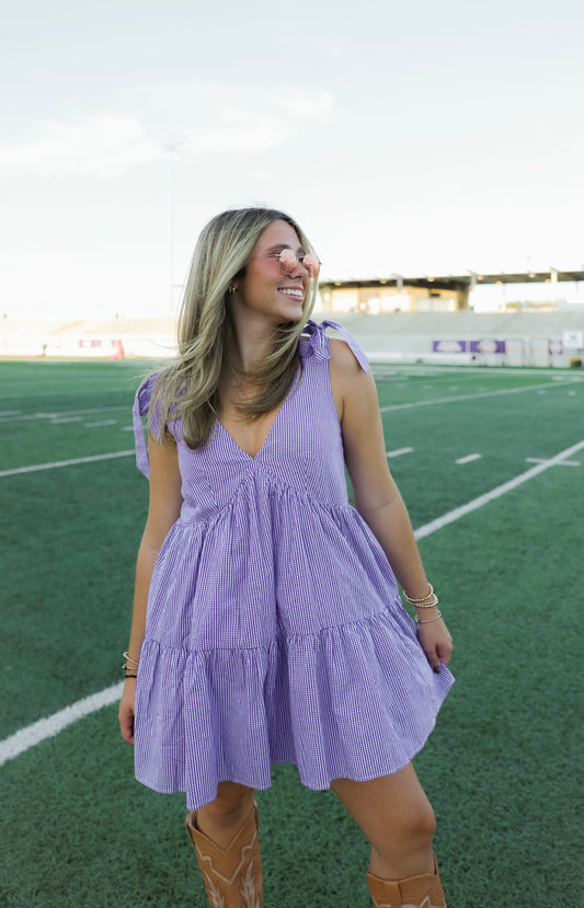 Gameday Gingham Dress
